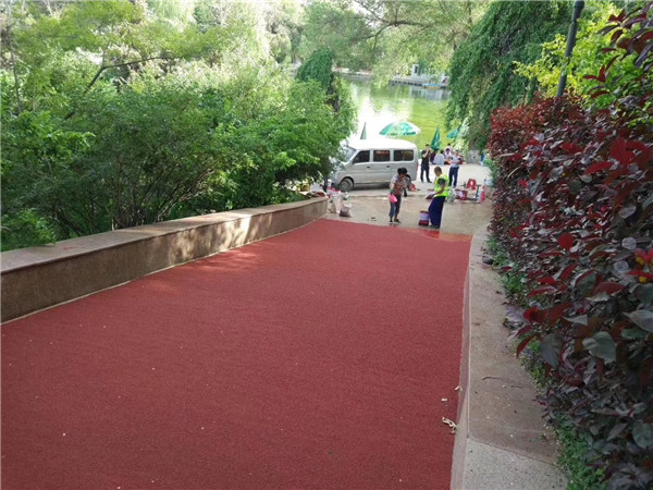 漯河彩色路面施工